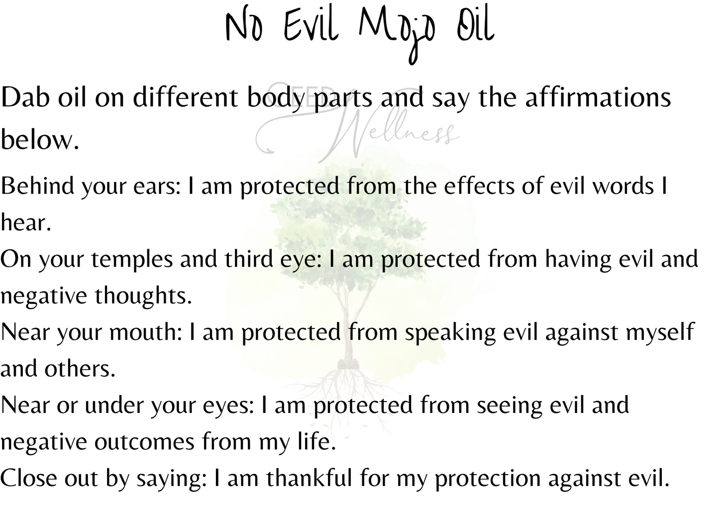 No Evil - Mojo Oil